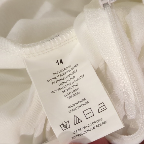 Macy's Girls WHITE dress 14 - Picture 9 of 9